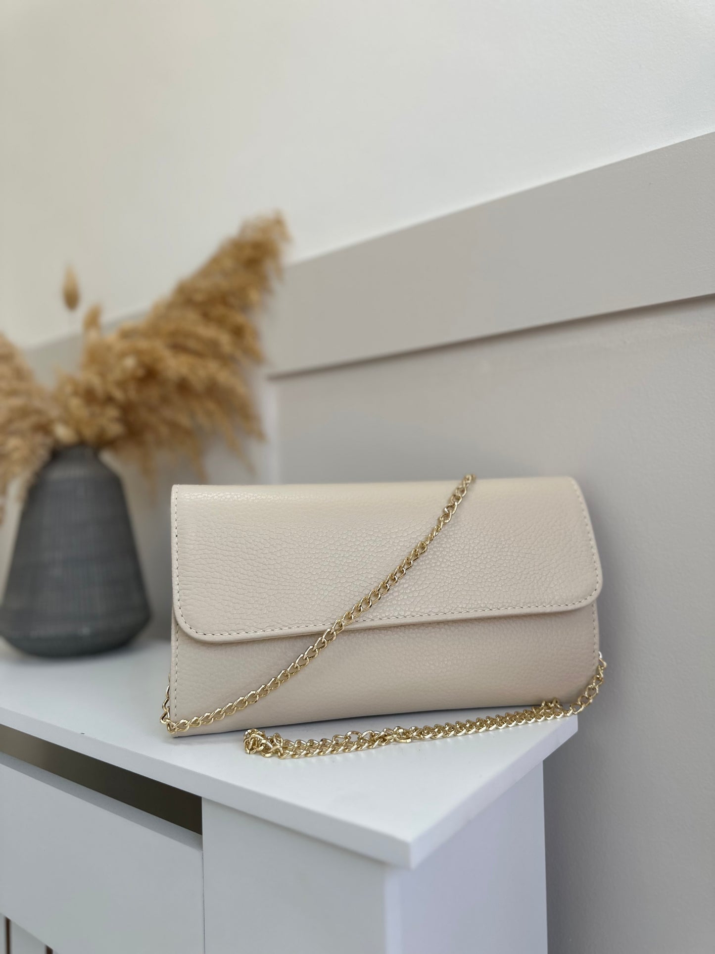 Leather Clutch crossbody bag