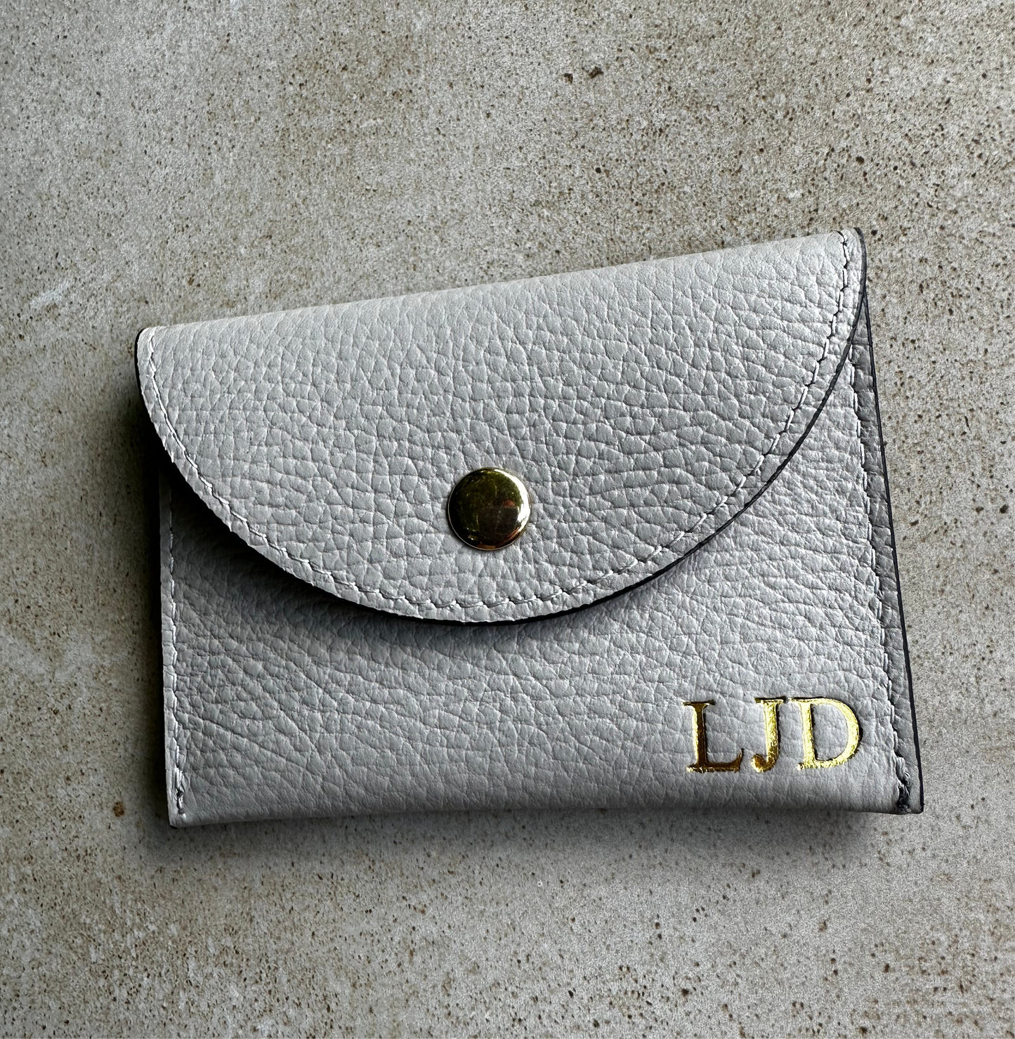 Bella Personalised Leather Card Coin Purse