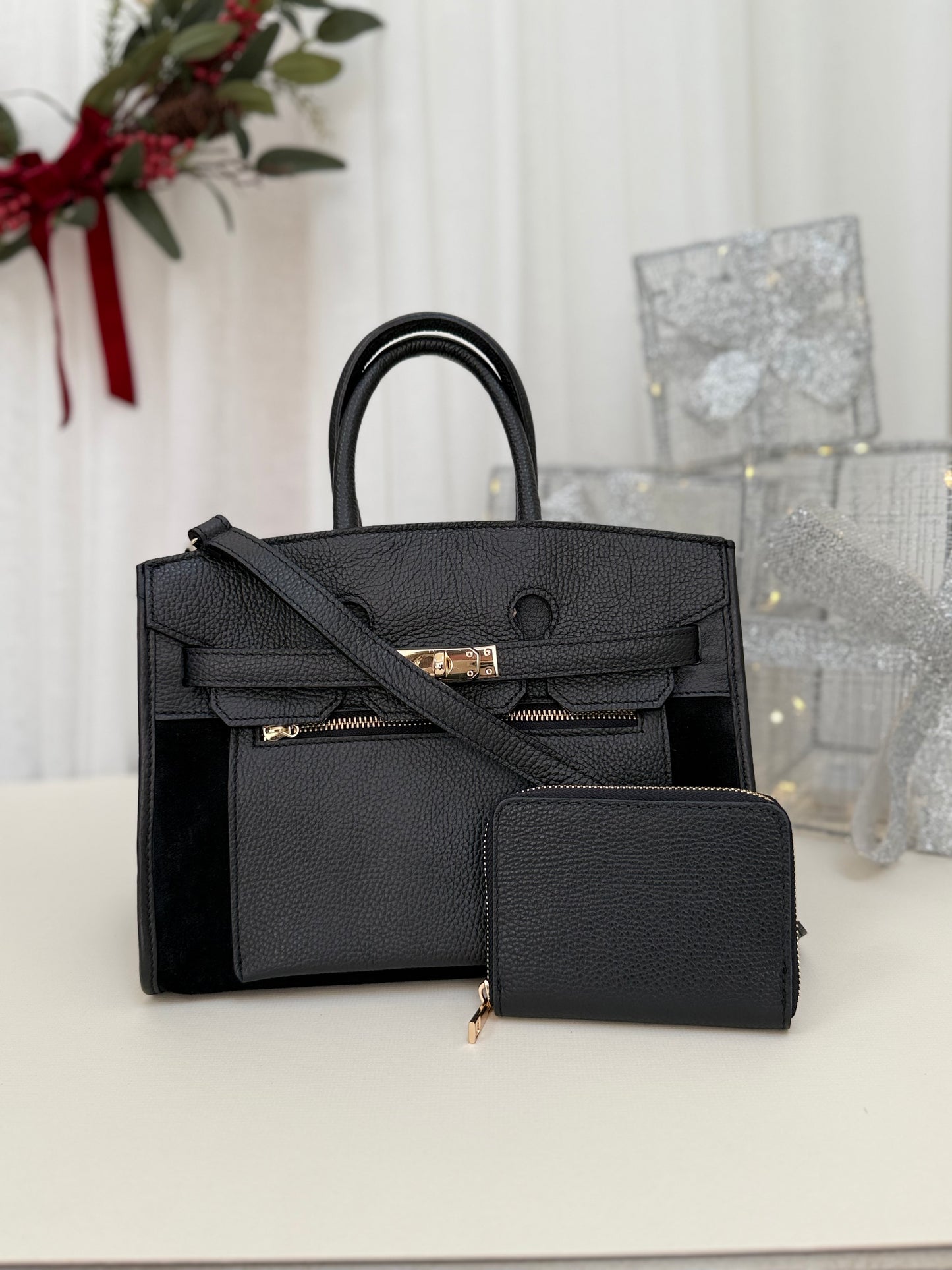 SAMPLE SALE - Midi Suede Leather Tote Bag