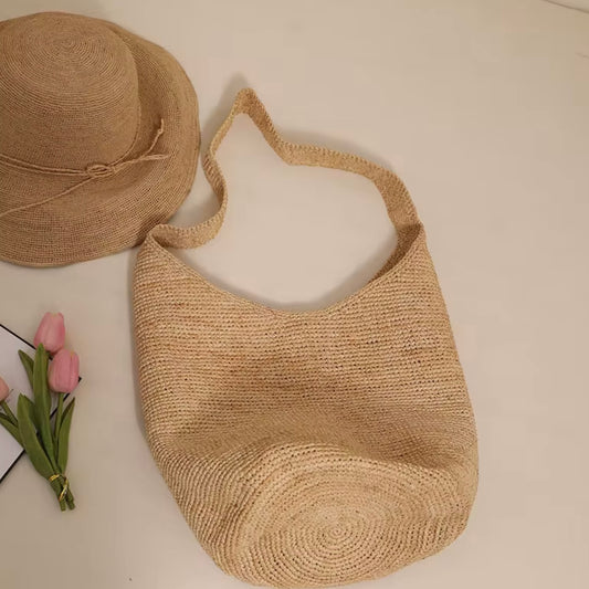 Solana Raffia beach Bag
