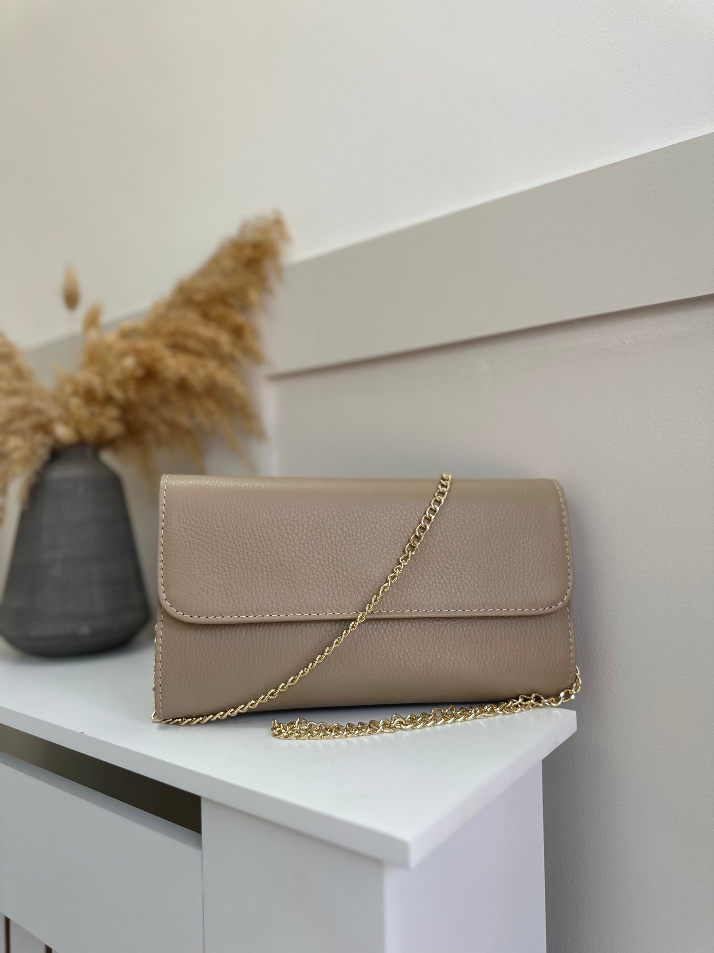 Leather Clutch crossbody bag