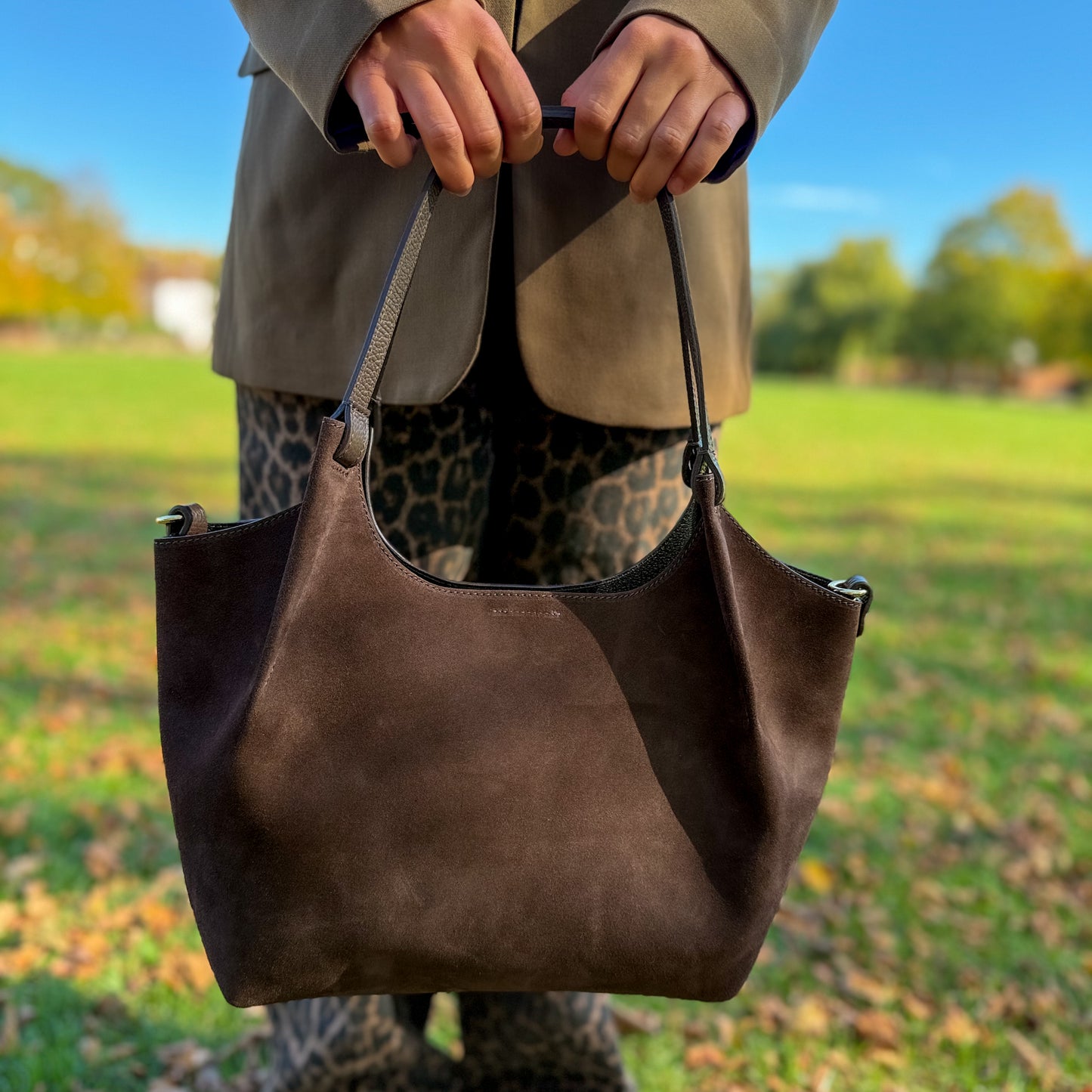Erin Suede Large Tote Bag