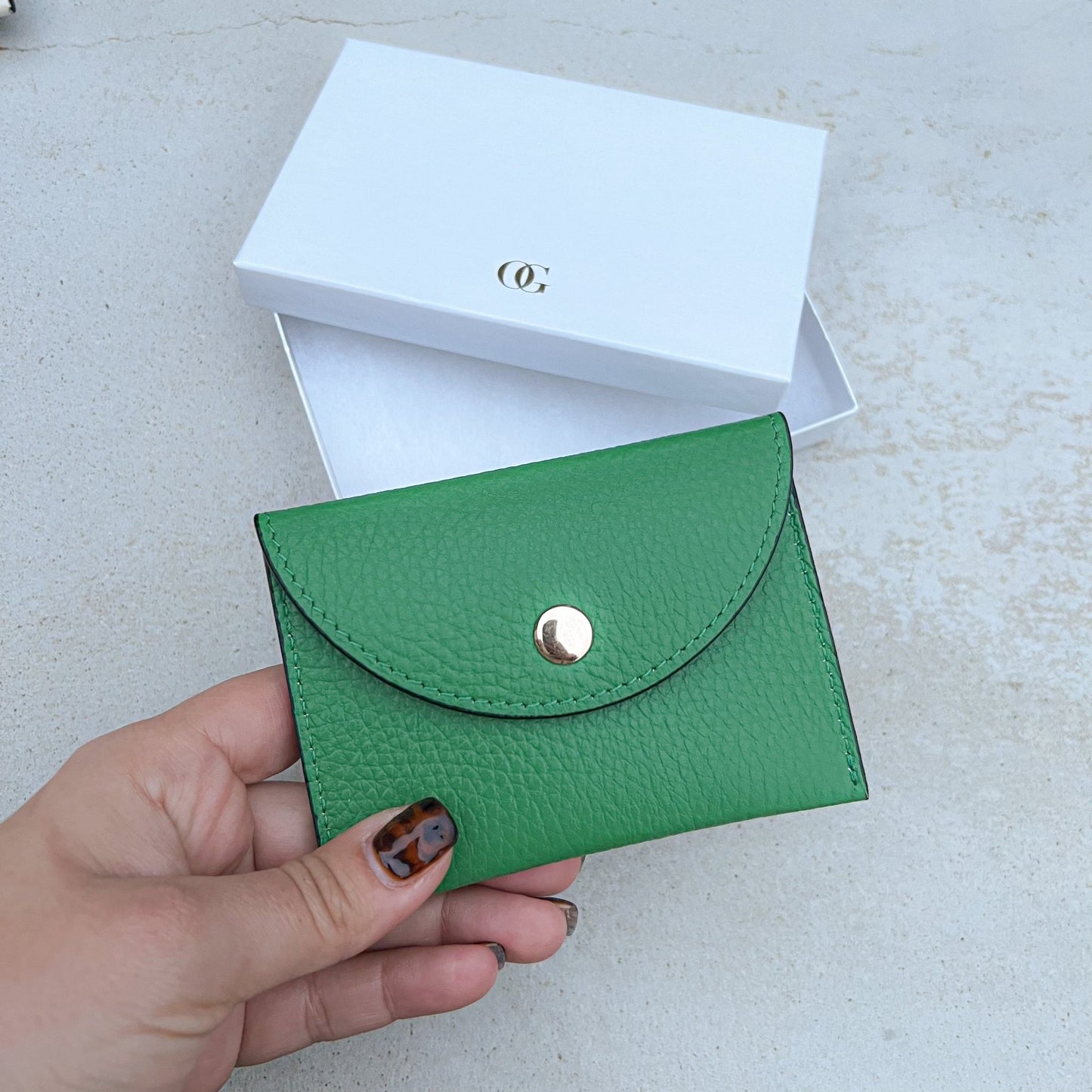 Bella Personalised Leather Card Coin Purse - OLIVIA AND GRAY LTD