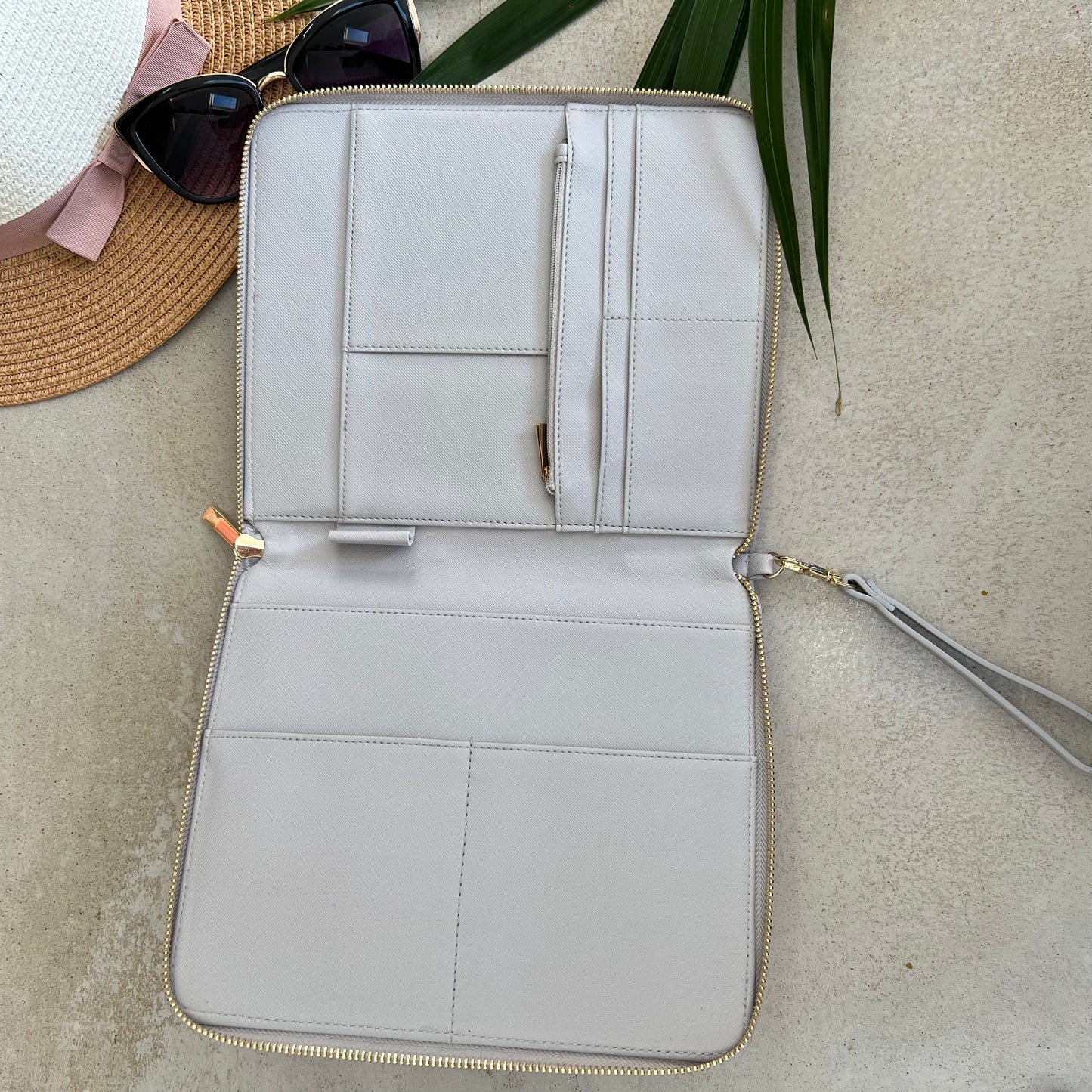 Personalised Travel Document Holder Monogram Initials