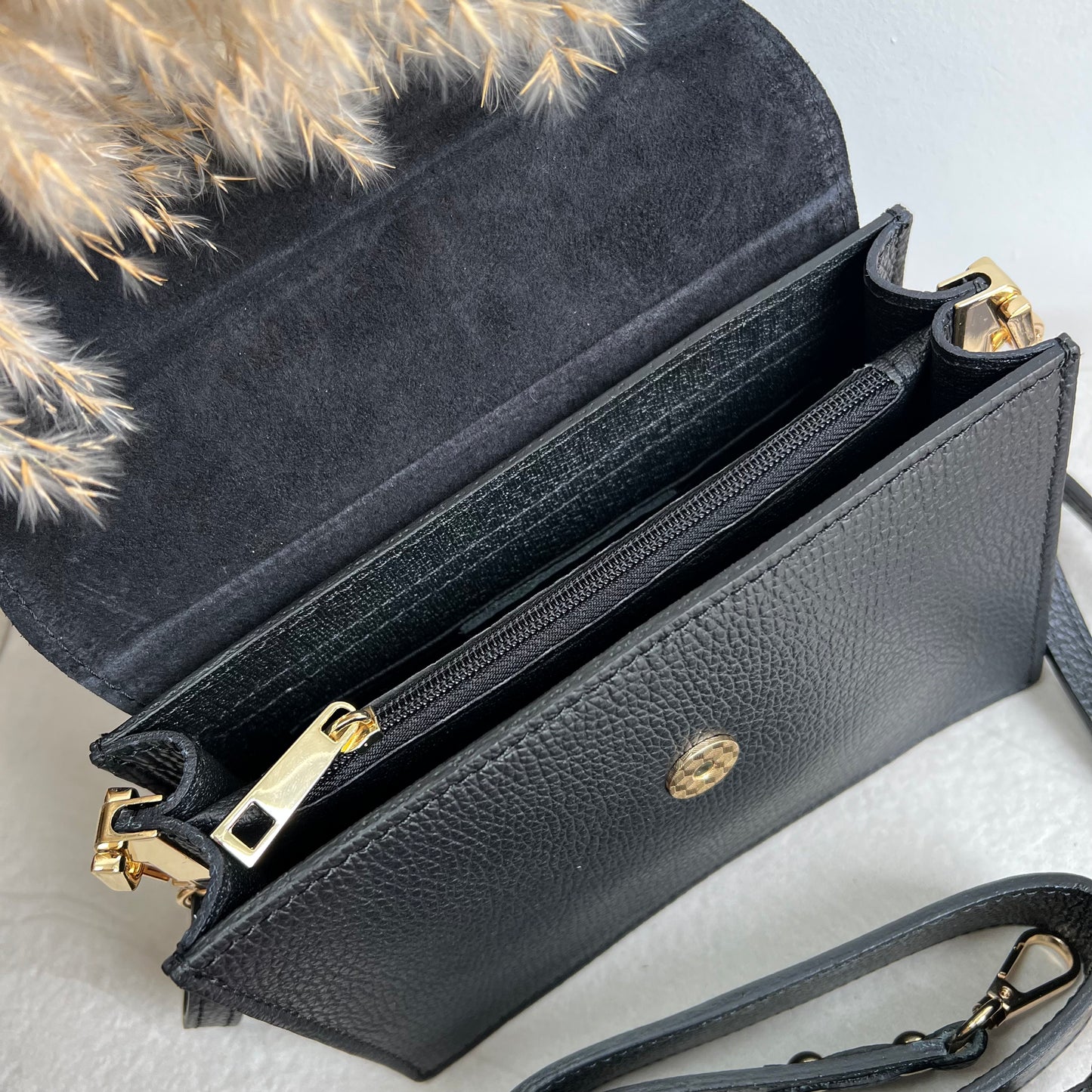 Laine Leather Crossbody Bag