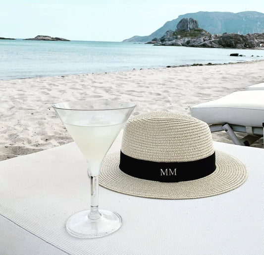 Personalised Straw Fedora Hat - OLIVIA AND GRAY LTD