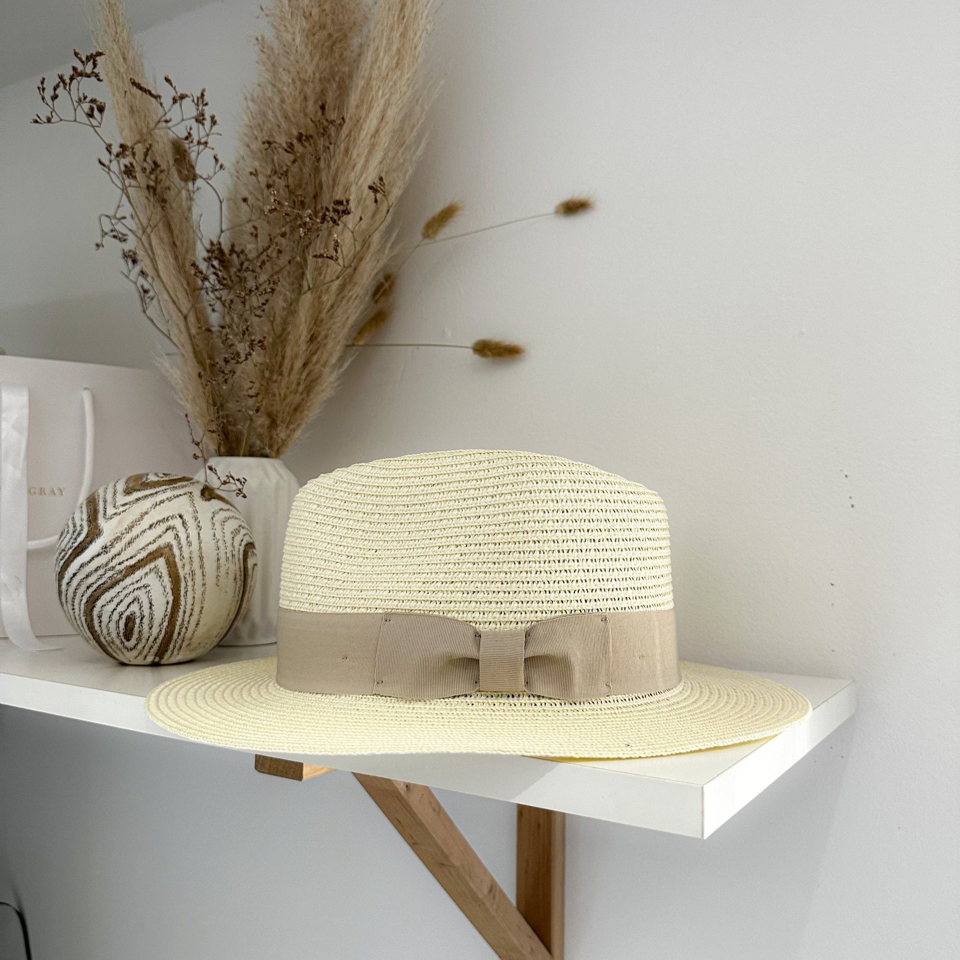 Personalised Summer Straw Fedora Hat - OLIVIA AND GRAY LTD