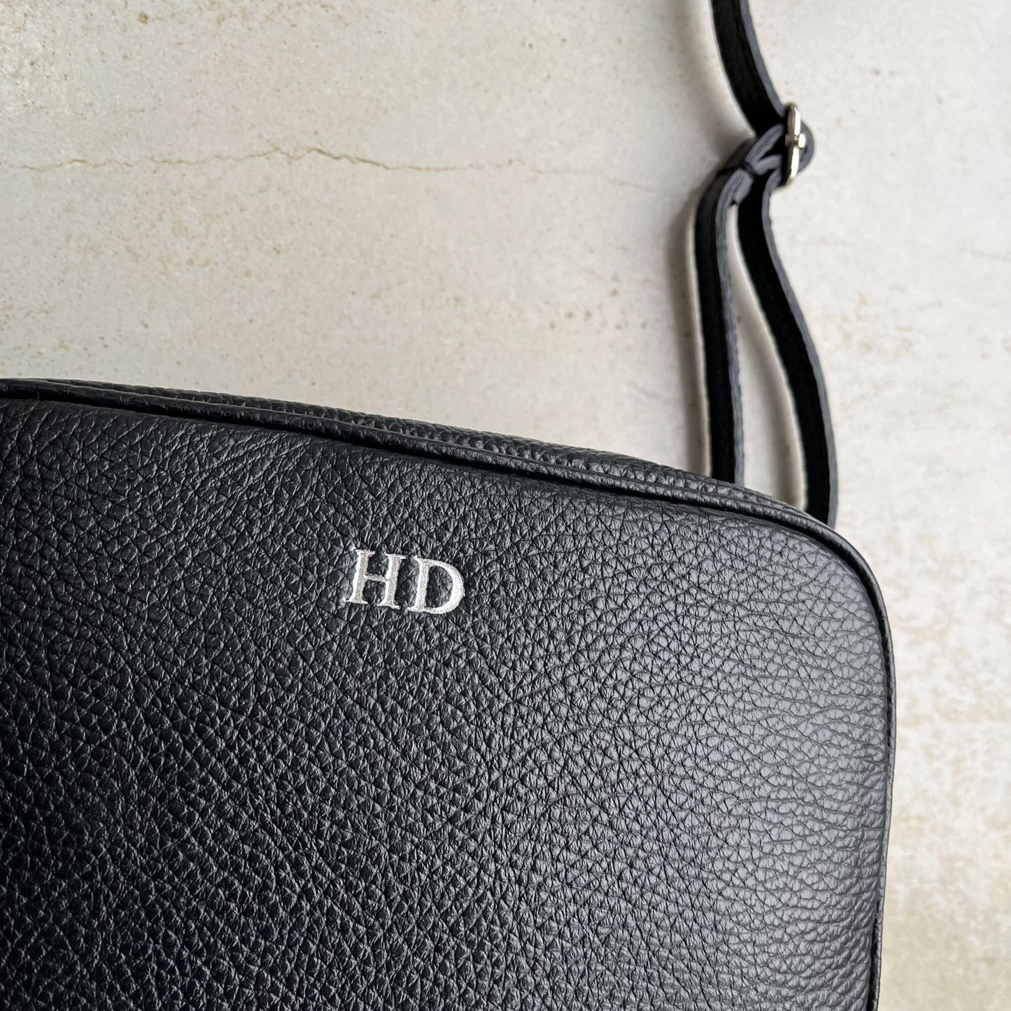 Saskia Silver Hardware Leather Cross body Bag - OLIVIA AND GRAY LTD