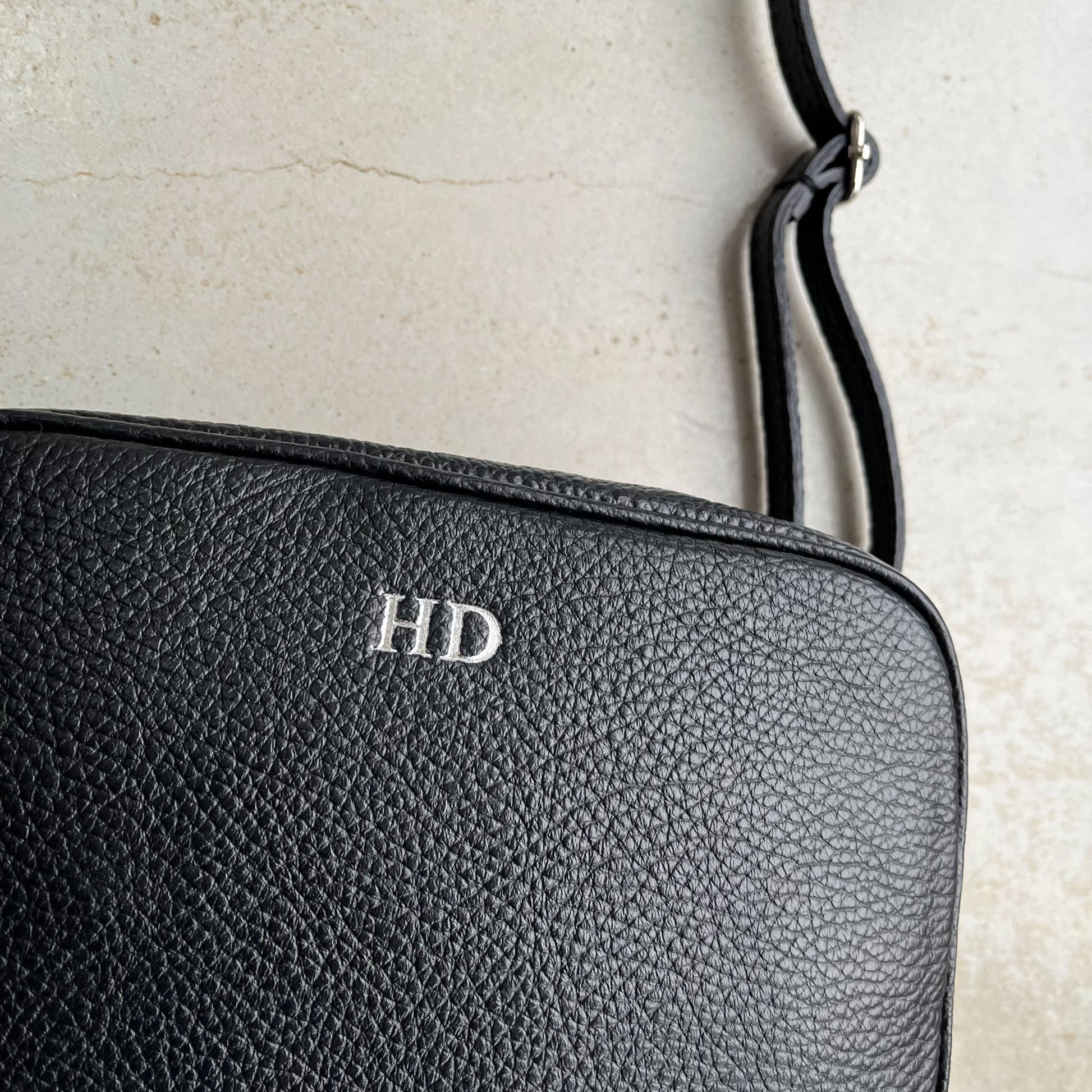 Saskia Silver Hardware Leather Cross body Bag - OLIVIA AND GRAY LTD