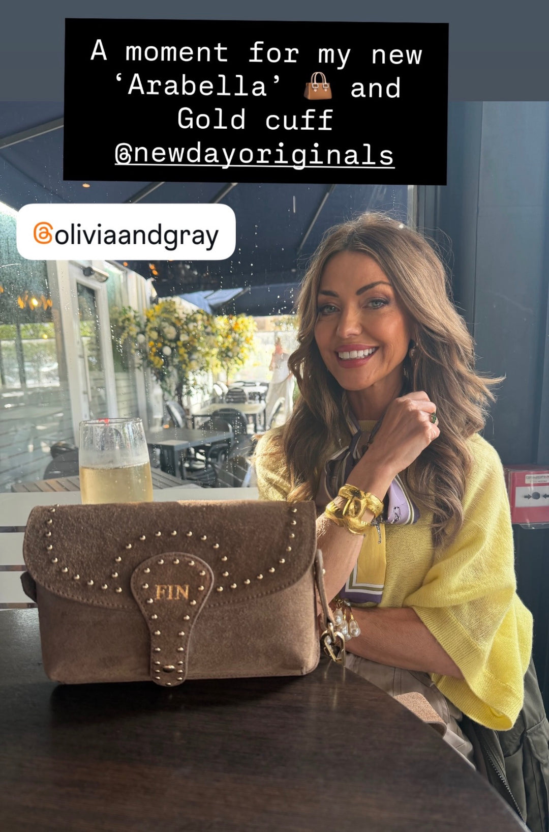 Arabella Personalised Suede Crossbody Bag