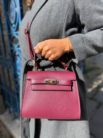 Grace Leather Top handle Crossbody Bag