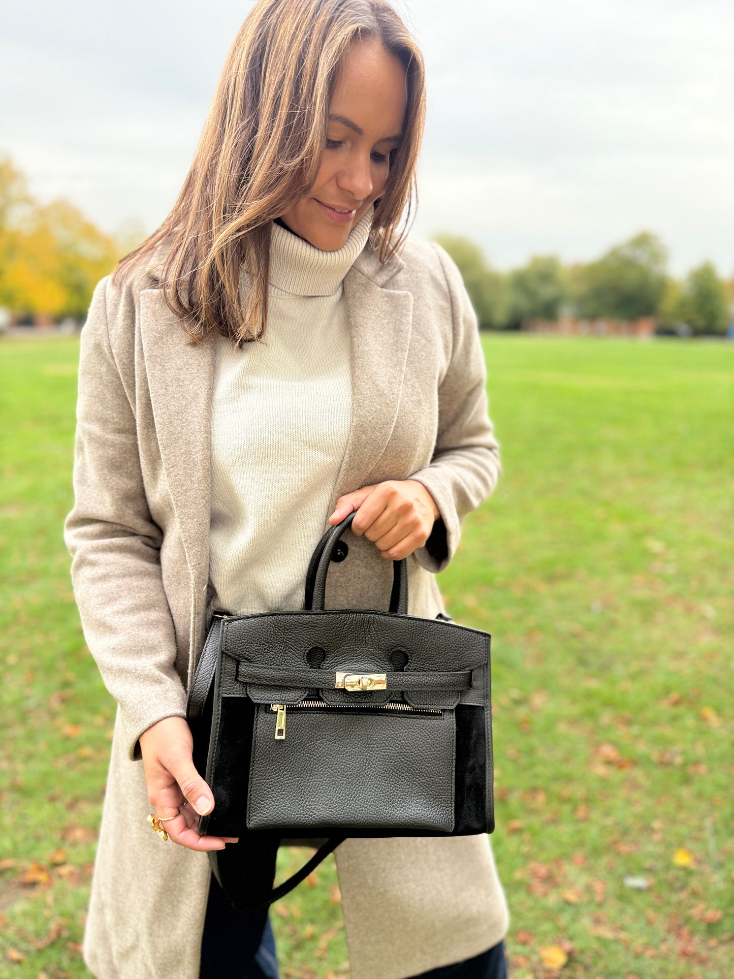 SAMPLE SALE - Midi Suede Leather Tote Bag