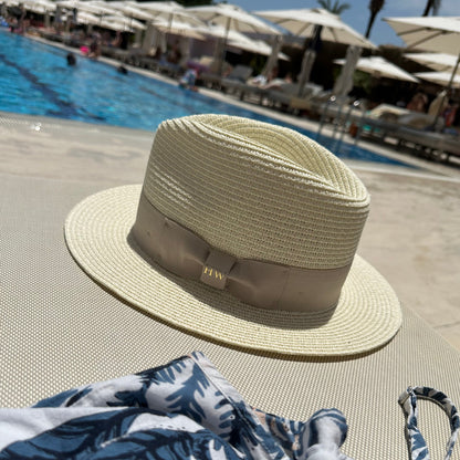 Personalised Summer Straw Panama Hat