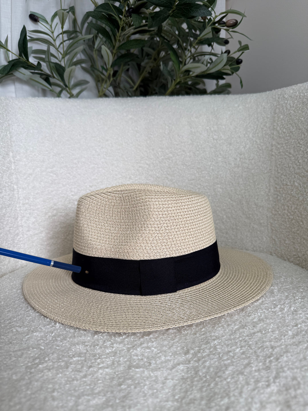 SECONDS -Personalised Foldable Straw Fedora Hat Medium