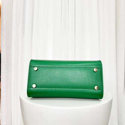SAMPLE SALE - Green Grace Leather Top handle Bag