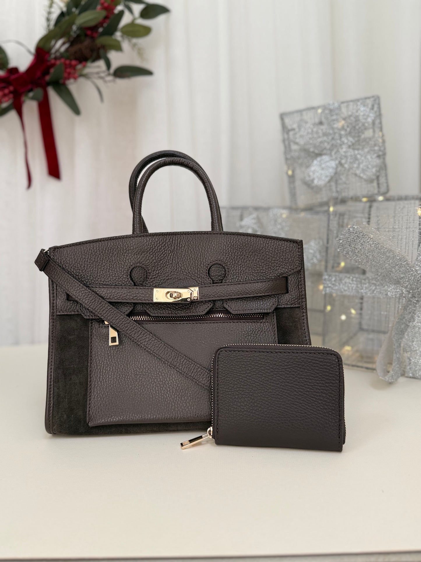 SAMPLE SALE - Midi Suede Leather Tote Bag