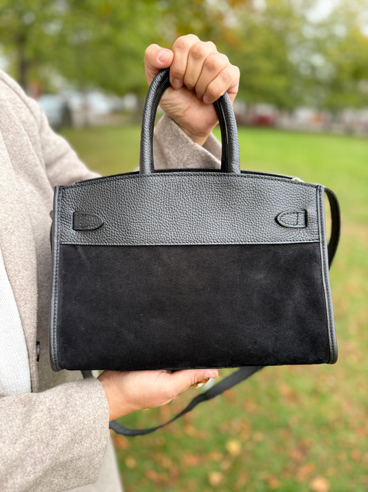 SAMPLE SALE - Midi Suede Leather Tote Bag
