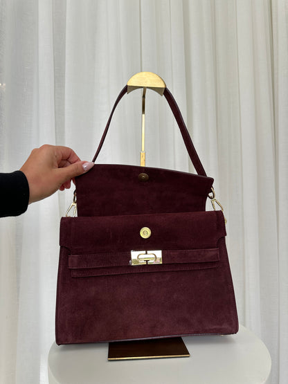 SAMPLE SALE - Suede Flap Bag