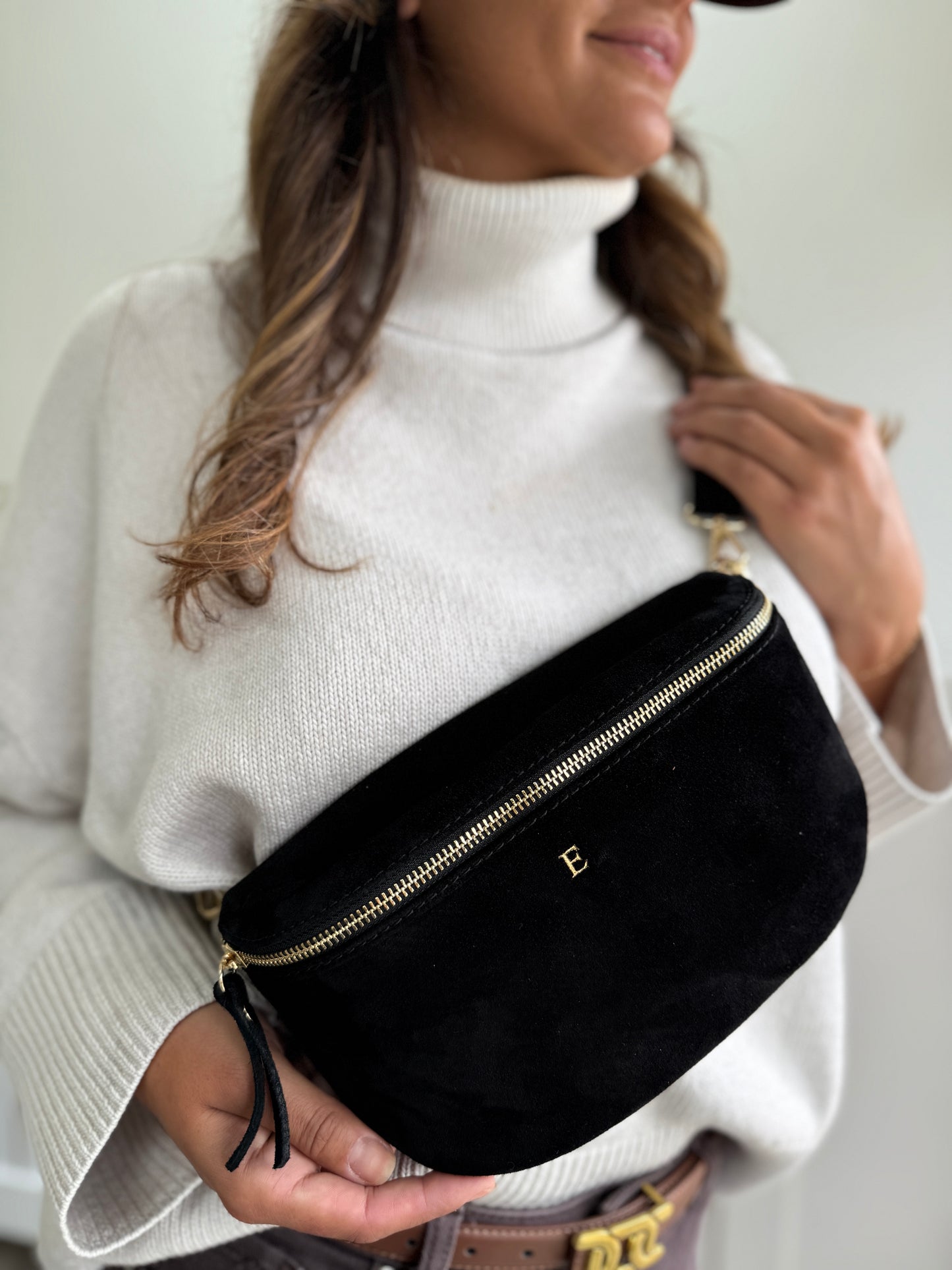Billie Personalised Suede Bum Bag