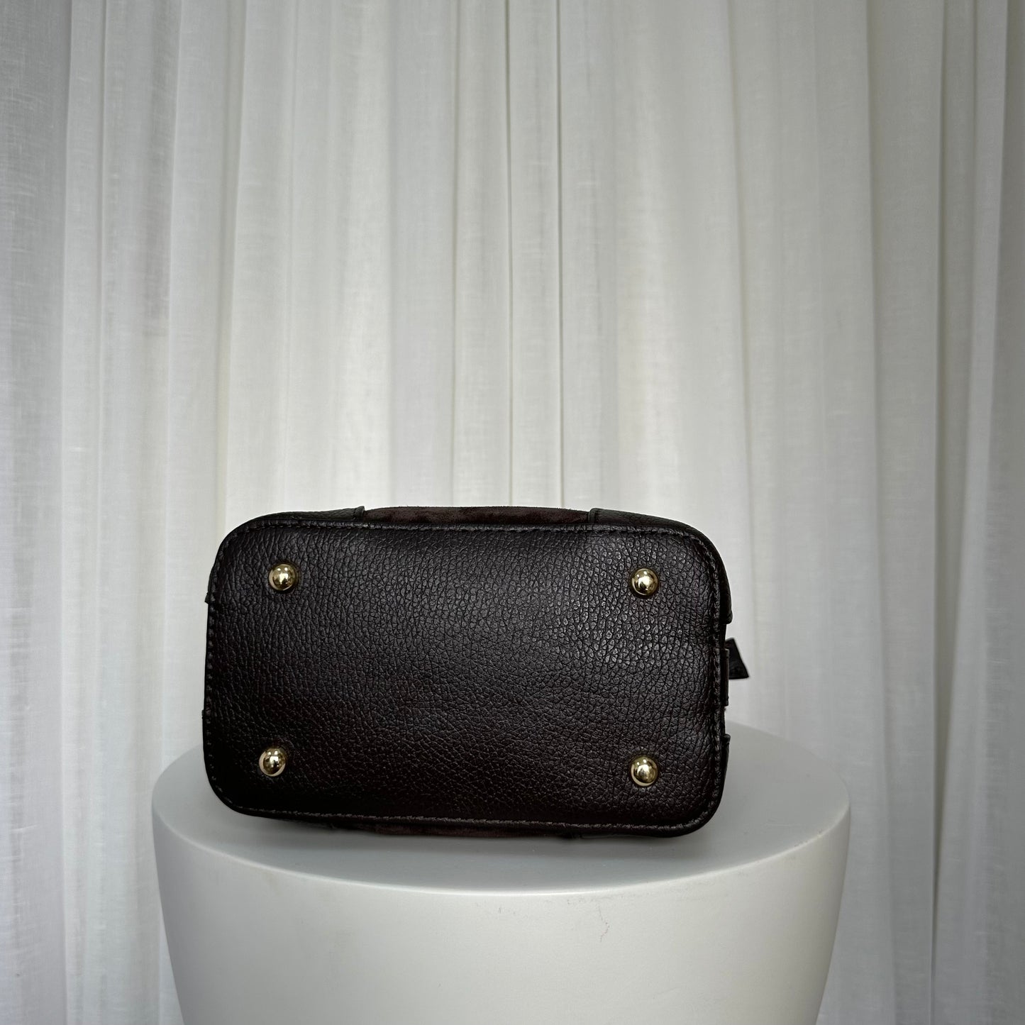 SAMPLE SALE - Suede Brown Bucket Bag