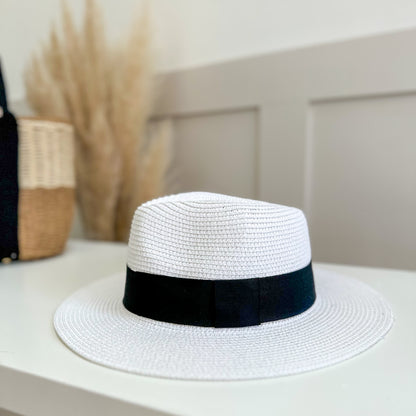 Personalised Straw Fedora Hat