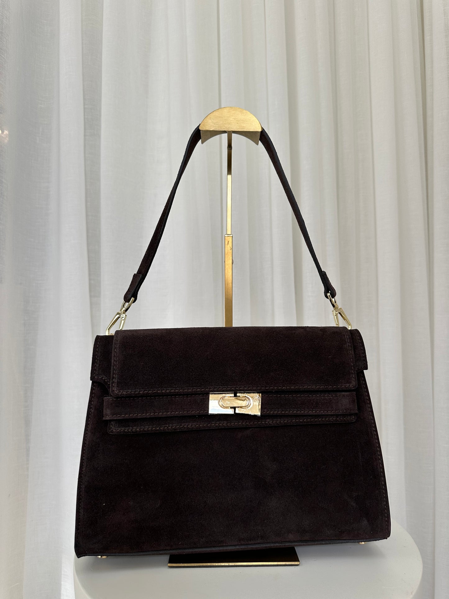 SAMPLE SALE - Suede Flap Bag