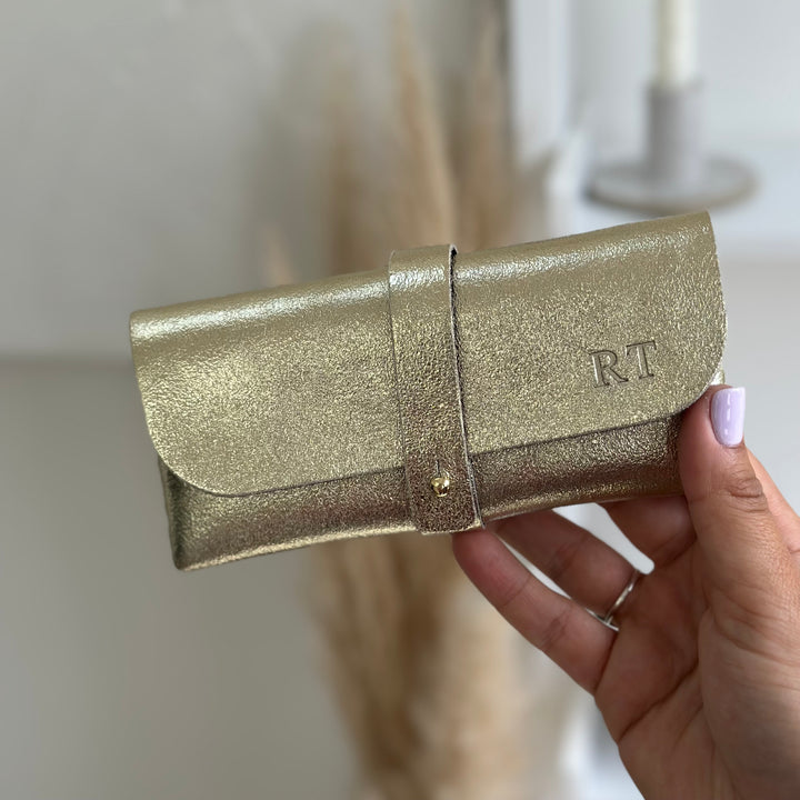 Personalised Leather Glasses Case