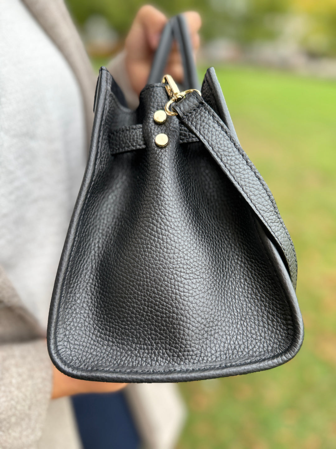 SECONDS - Midi Suede Leather Tote Bag