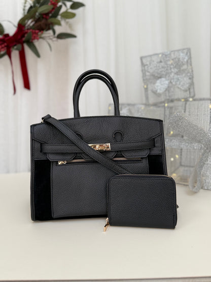 SAMPLE SALE - Midi Suede Leather Tote Bag