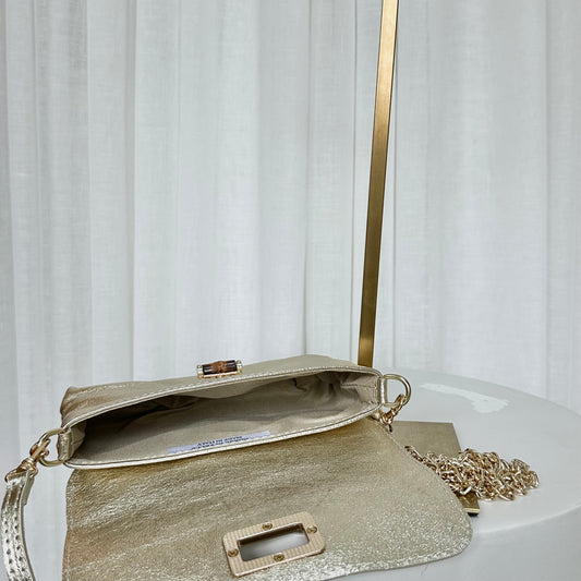 SAMPLE SALE - Jessie Gold metallic bag
