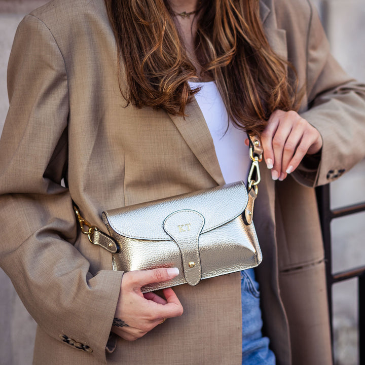 gold crossbody bag 