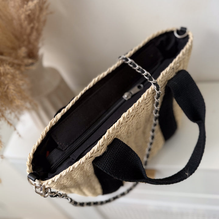 Azra Personalised Mini Straw Bag