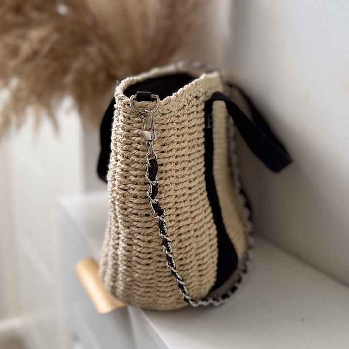 Azra Personalised Mini Straw Bag