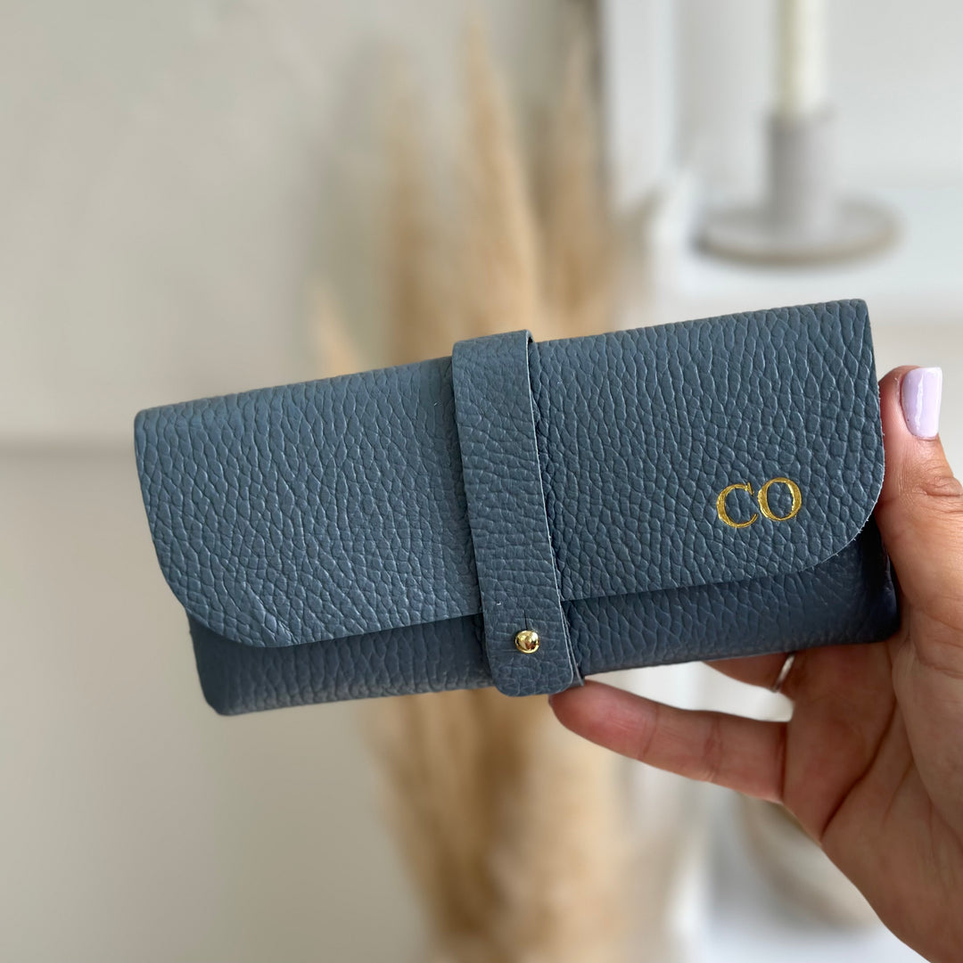 Personalised Leather Glasses Case