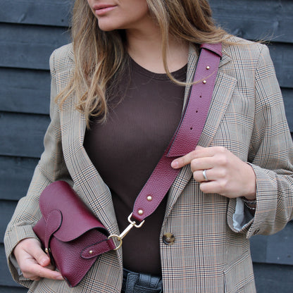 Arabella Maxi Leather Crossbody Bag