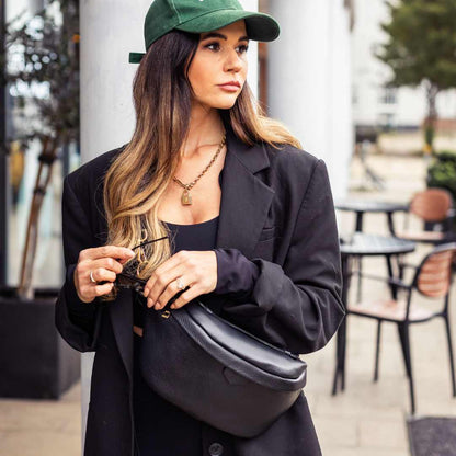 Cleo Personalised Large Leather Bumbag Waist Bag