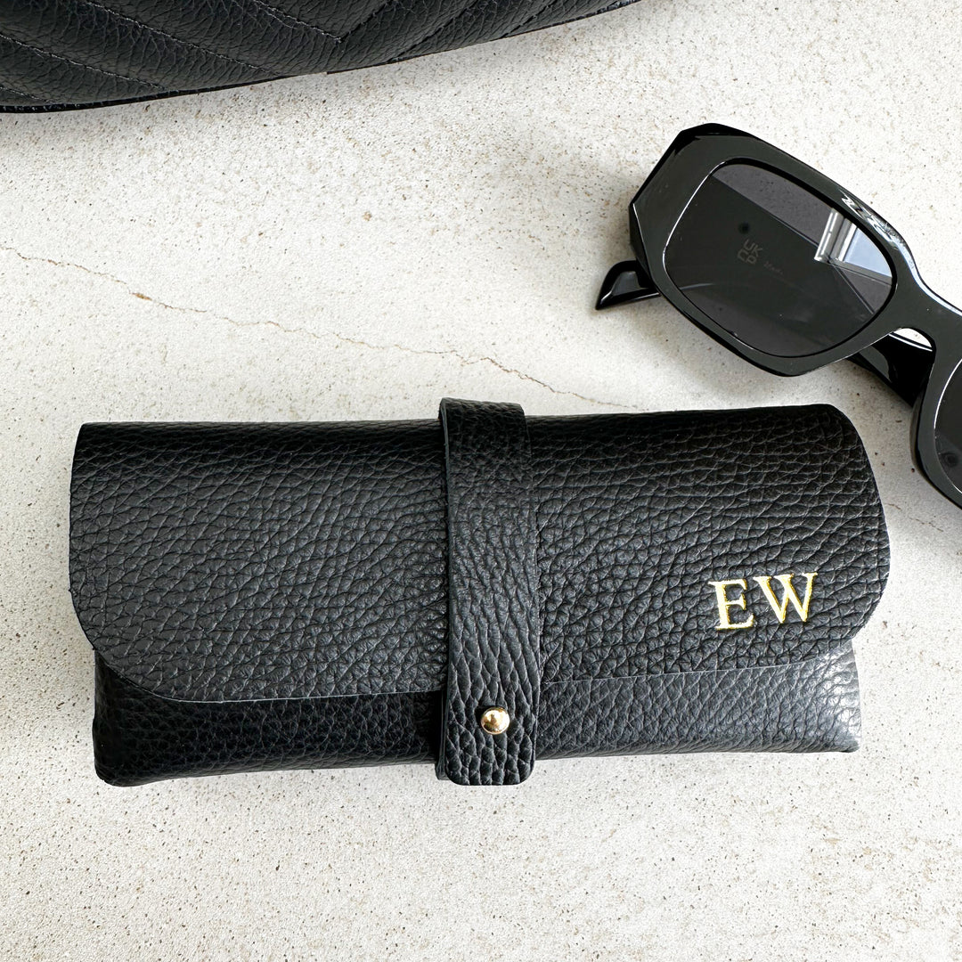 Personalised Leather Glasses Case