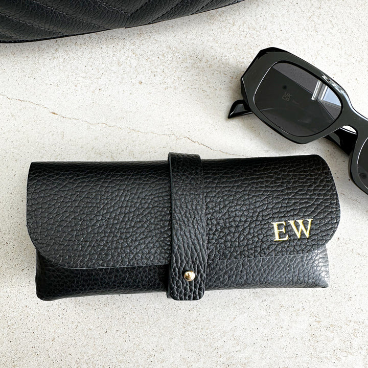 Personalised Leather Glasses Case