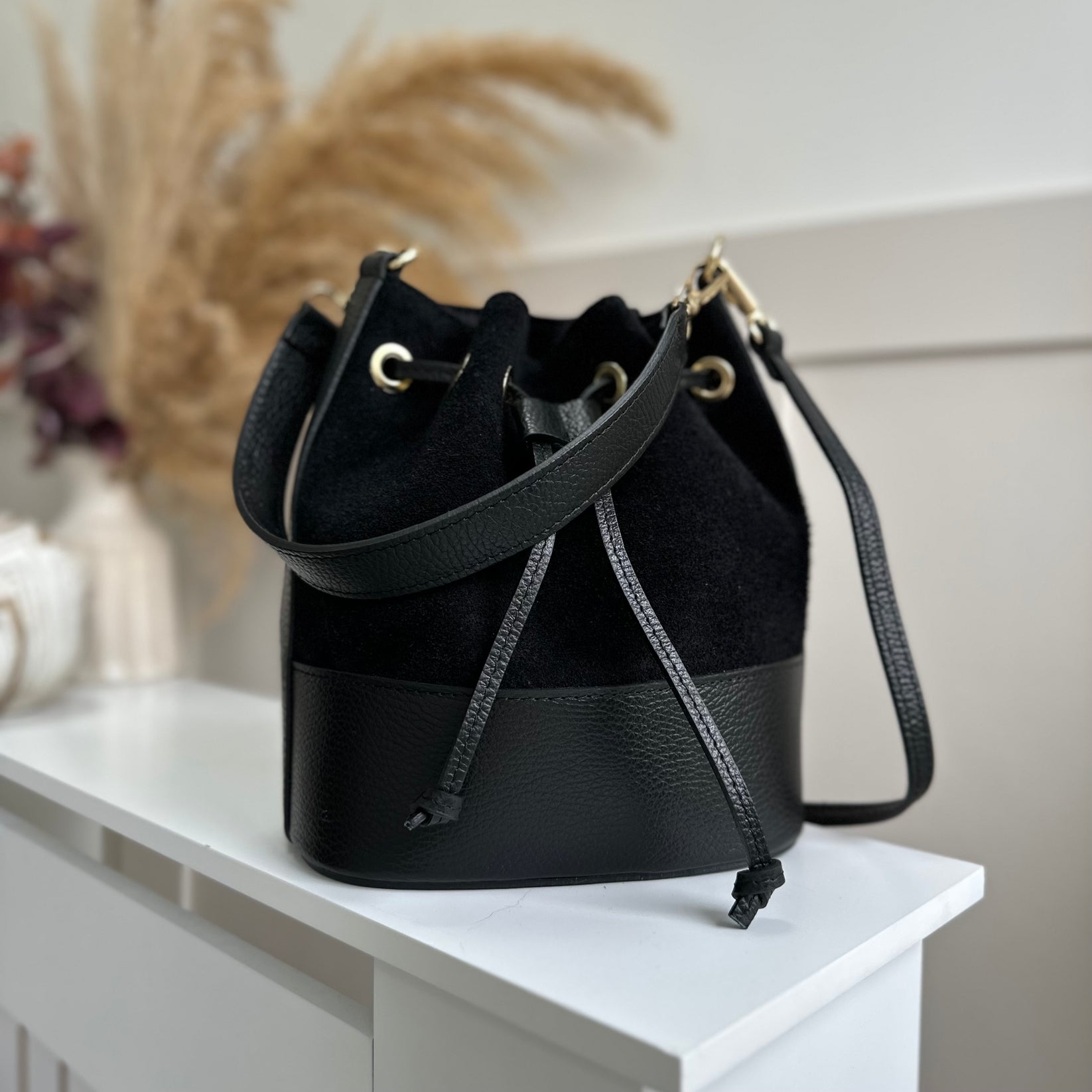 Amara Suede Handbag