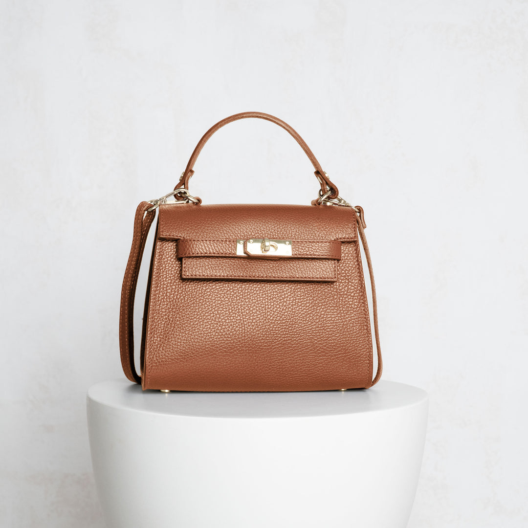 Grace Leather Top handle Crossbody Bag
