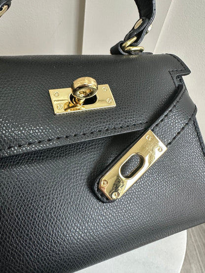Mini Grace Leather Top handle Crossbody Bag