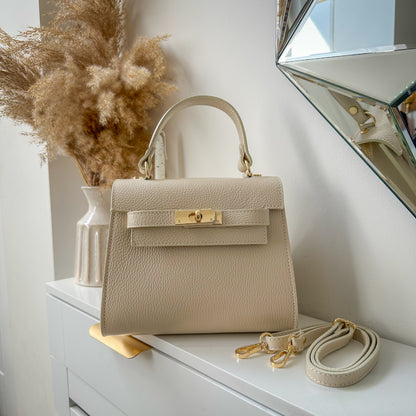 Grace Leather Top handle Crossbody Bag