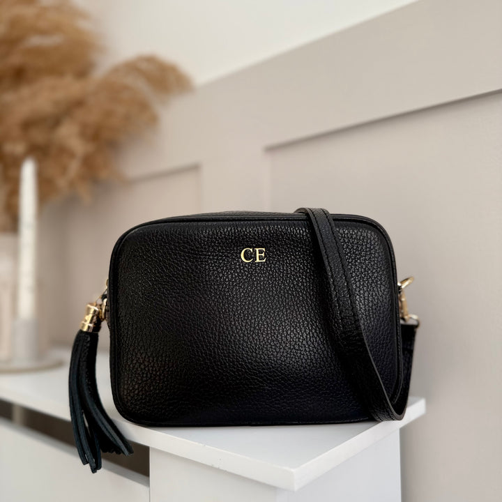 Saskia Personalised Leather Crossbody Bag
