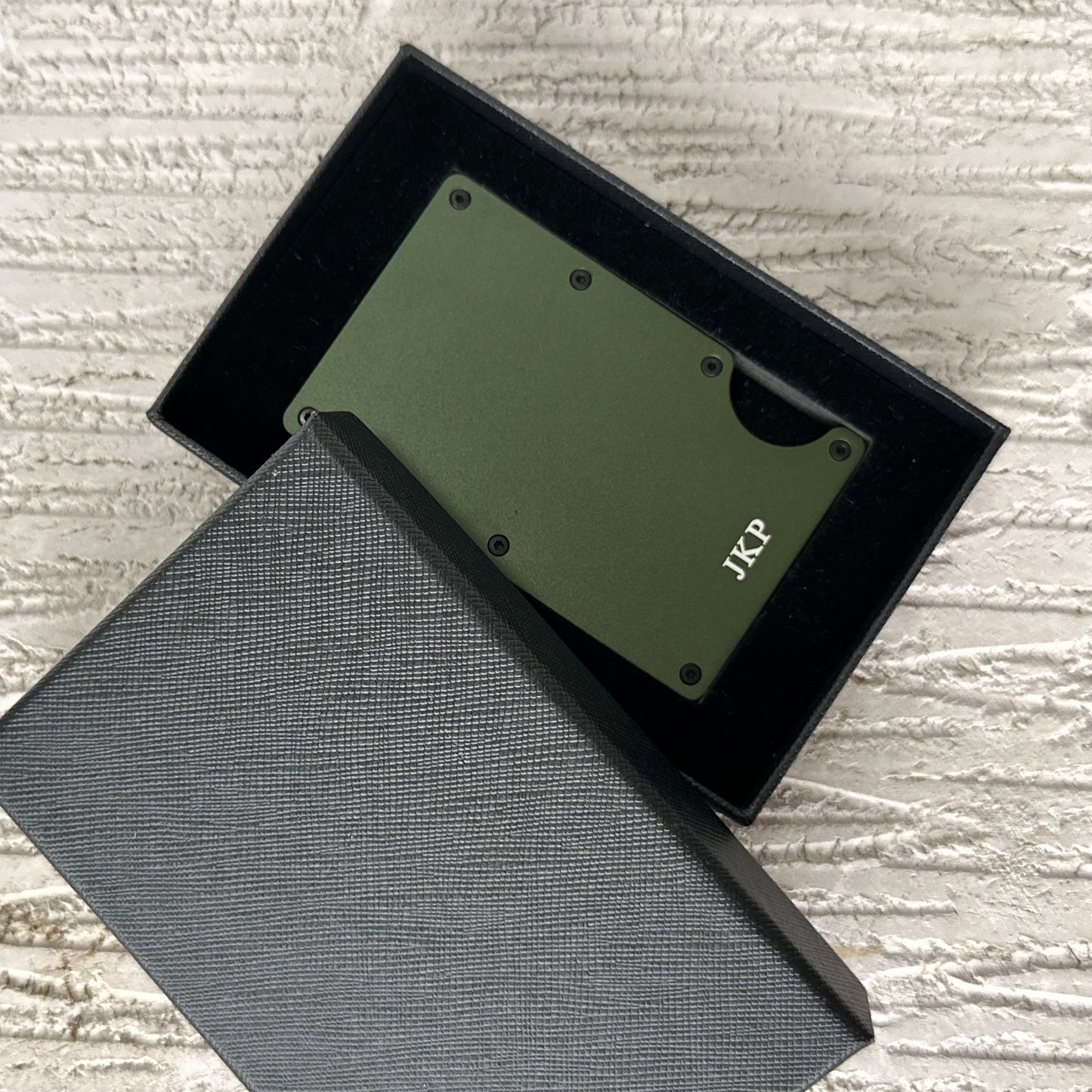 Personalised Card Holder Metal Wallet with Money Clip RFID Blocking