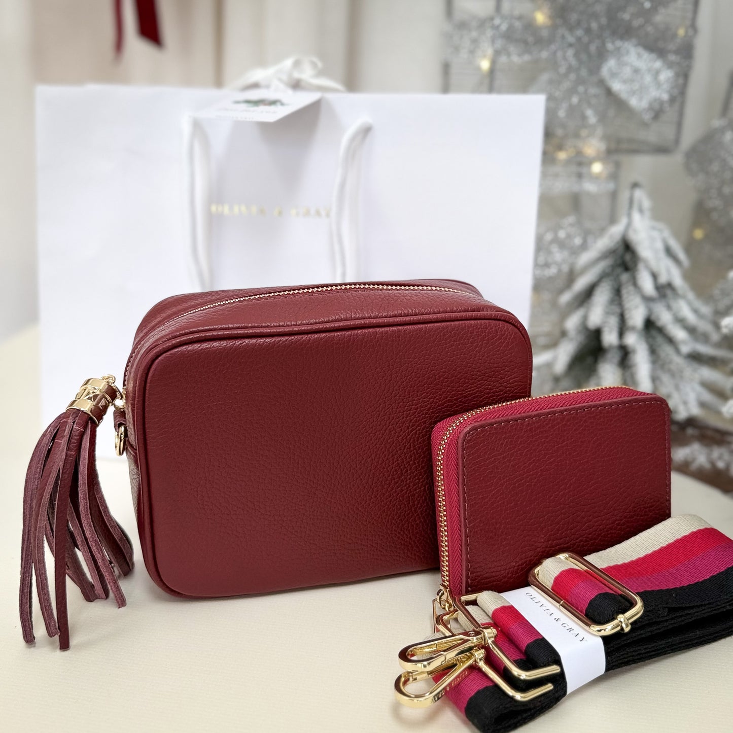BLACK LABEL Gift Set Saskia Cherry Red