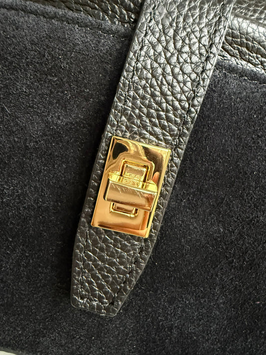 SECONDS - Fin Suede Leather Crossbody Bag