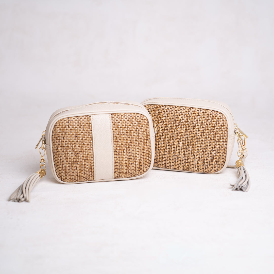    women’s summer raffia bag neutral