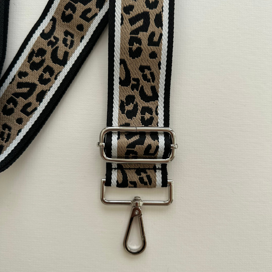 leopard strap silver hardware 