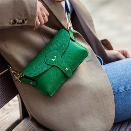Arabella Maxi Leather Crossbody Bag