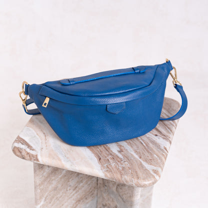 Cleo Personalised Large Leather Bumbag Waist Bag